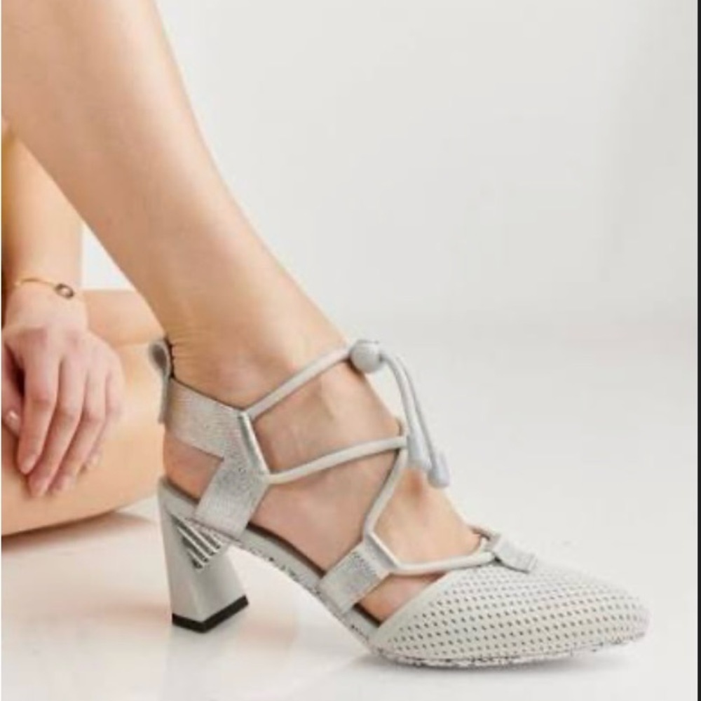 United Nude Sonar Nomadic Mid Silver/Gray Heels EU 41